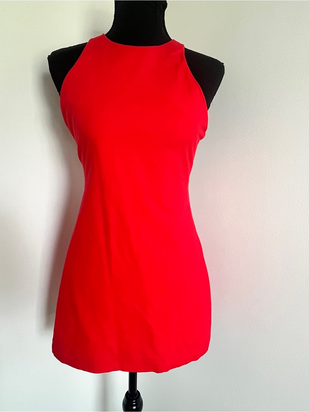 Revolve By The Way Red Open Back Linen Blend Mini‎ Dress XS